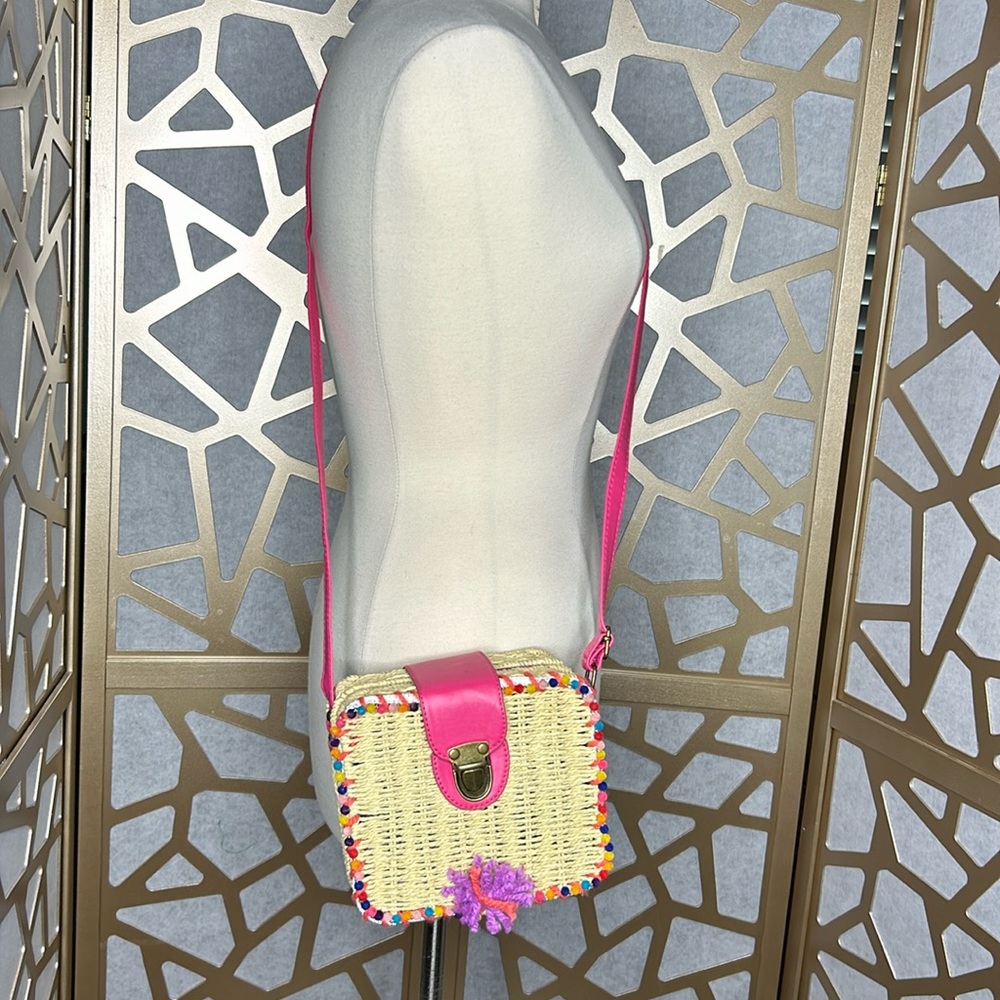 CRAFTABELLE‎ wicker satchel/crossbody/purse/bag